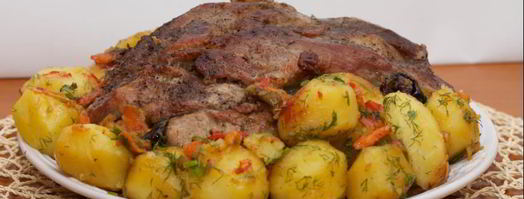 запеченный картофель с мясом для праздничного стола. Шаг 5