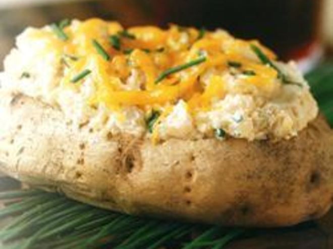 Рецепт запеченного в духовке картофель с начинкой