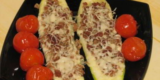 Запеченные кабачки — лодочки