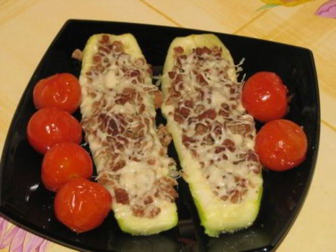 Рецепт запеченных кабачков — лодочек