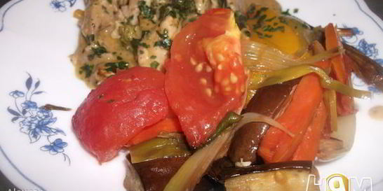 Запеченные в духовке овощи