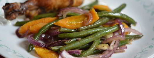 зеленая фасоль с морковью и луком в духовке. Шаг 4