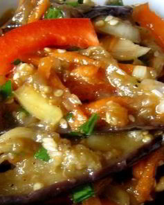 Жареные баклажаны с медом