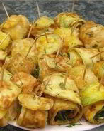 Жареные кабачки Тещин язык