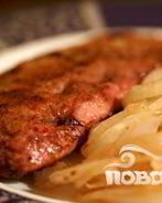 Говяжья печенка с луком