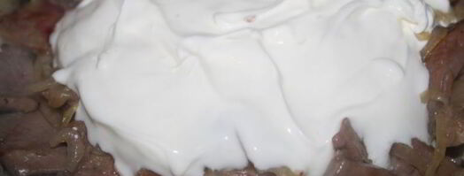 индюшиная печень в сметанно-луковом соусе. Шаг 7