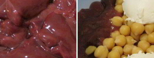 креспелле с печенью, нутом и помидорами черри. Шаг 2