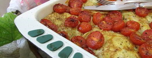 креспелле с печенью, нутом и помидорами черри. Шаг 10