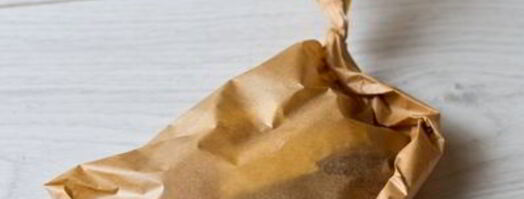 кроличья печень с луком в конверте из пергамента. Шаг 11