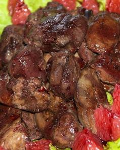 Куриная печень по-анжуйски