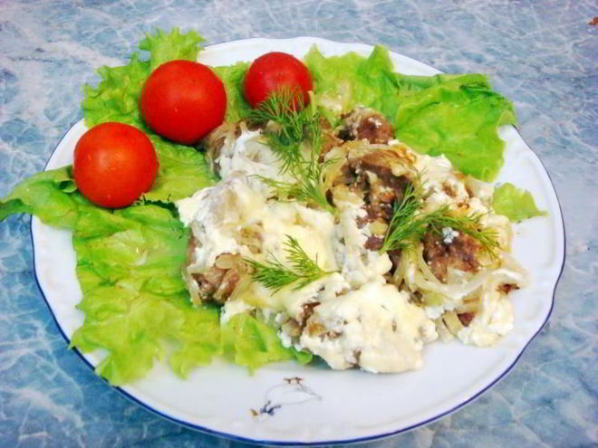 Рецепт куриной печени под сыром