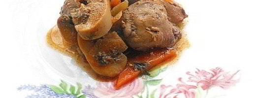 куриная печень с грибами. Шаг 5