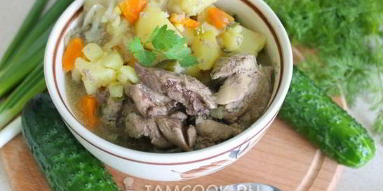 Куриная печень с картошкой в мультиварке