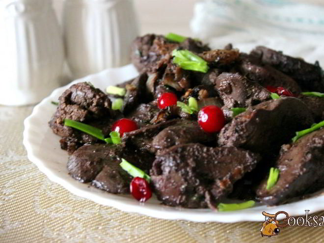 Рецепт куриной печени с луком и грецкими орехами