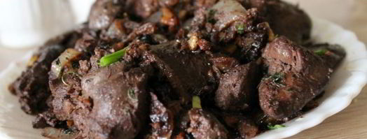 куриная печень с луком и грецкими орехами. Шаг 4