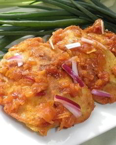 Куриная печень с манго