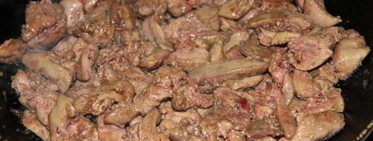 куриная печень с овощами по-китайски. Шаг 5