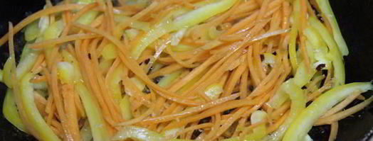 куриная печень с овощами по-китайски. Шаг 7