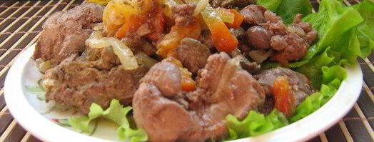 куриная печень с овощами. Шаг 2