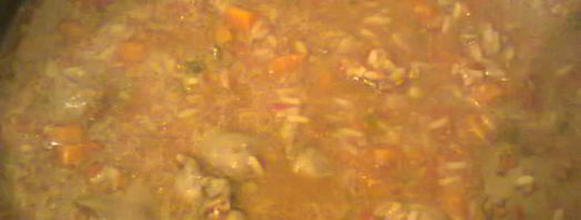 куриная печень с рисом. Шаг 7