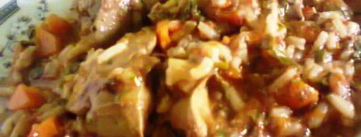 куриная печень с рисом. Шаг 9