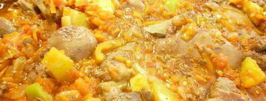 куриная печень, тушенная с овощами золотая осень. Шаг 9