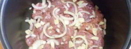 куриная печень в сметане в мультиварке. Шаг 2