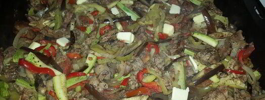 куриная печень, запеченная с овощами. Шаг 6