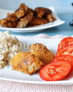 Куриная печень, жареная в панировочных сухарях