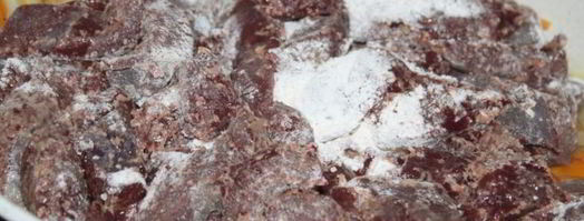 нежная говяжья печень в сметанном соусе. Шаг 4