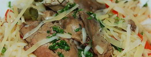 паровая печенка с пастой орзо. Шаг 4