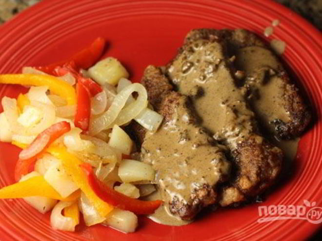 Рецепт печени говяжья с овощами