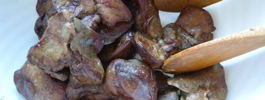 печень-гриль с инжирно-малиновым соусом. Шаг 3