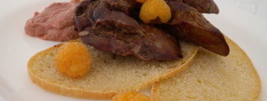 печень-гриль с инжирно-малиновым соусом. Шаг 10