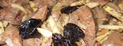 печень индюшки с яблоками и черносливом. Шаг 4