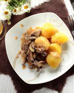 Печень по строгановски в мультиварке