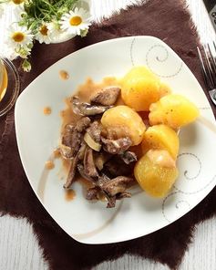 Печень по строгановски в мультиварке