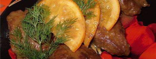 печень с апельсинами в соусе. Шаг 10