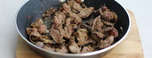 печень с грибами. Шаг 5