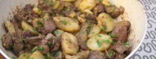 печень с картошкой. Шаг 5