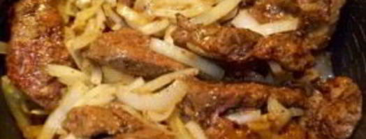 печень с луком по-венециански. Шаг 3