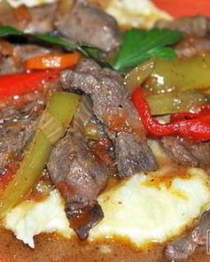 Печень со сладким перцем