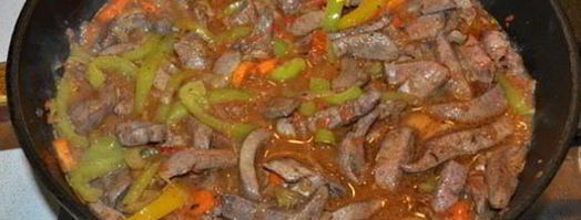 печень со сладким перцем. Шаг 6