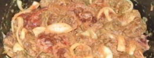 печень, тушенная в молоке. Шаг 3