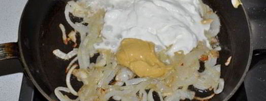 печень в сметанно-горчичном соусе. Шаг 3