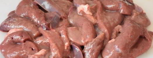 печень жареная с белыми грибами. Шаг 4