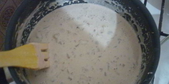 Печенка в сырном соусе