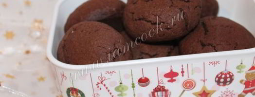 шоколаднoе печеньe с начинкой. Шаг 7