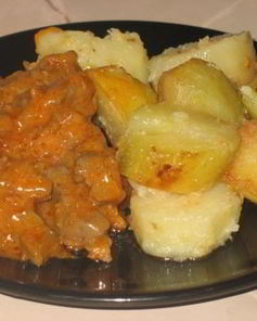 Телячья печень в кисло-сладком соусе