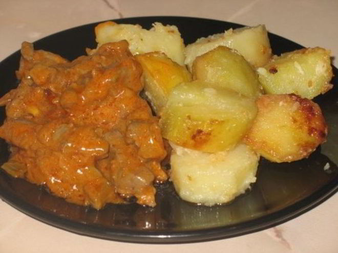 Рецепт телячьей печени в кисло-сладком соусе